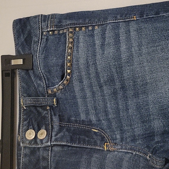 Women's American Eagle Artist Crop Low Rise Sz 10 - Picture 5 of 10